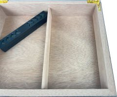 Vip Camlı Puro Saklama Kutusu/Humidor - Kahverengi