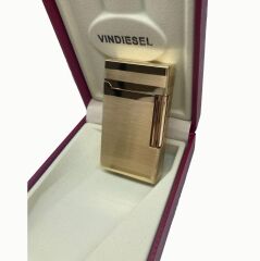 Vindiesel Tek Torch Puro Çakmağı Metalik Sarı Brushed Dizayn