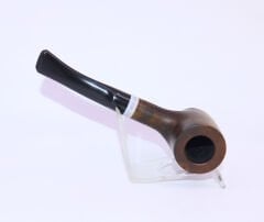 Pipsan Poker Beyaz Bilezik 9mm Filtreli Çift Ağızlıklı Pipo - Yeşil