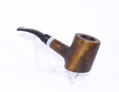 Pipsan Poker Beyaz Bilezik 9mm Filtreli Çift Ağızlıklı Pipo - Yeşil