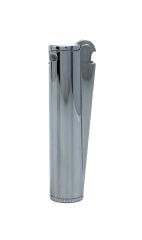 Clipper Metal Benzinli Çakmak - Parlak Gümüş (Parlak Krom) Özel Metal Kutulu