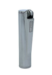 Clipper Metal Benzinli Çakmak - Parlak Gümüş (Parlak Krom) Özel Metal Kutulu