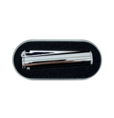 Clipper Metal Benzinli Çakmak - Parlak Gümüş (Parlak Krom) Özel Metal Kutulu