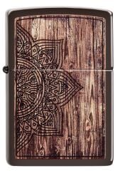 Zippo Wood Mandala Design Çakmak
