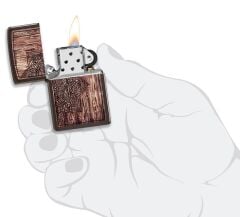 Zippo Wood Mandala Design Çakmak