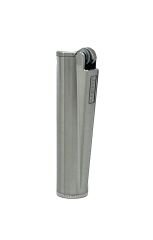 Clipper Metal Benzinli Çakmak - Mat Gümüş (Mat Krom) Özel Metal Kutulu