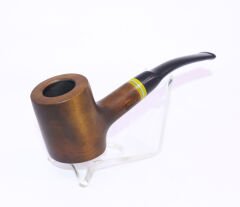 Pipsan Poker Sarı Bilezik 9mm Filtreli Çift Ağızlıklı Pipo - Yeşil