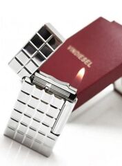 Vindiesel Soft Flame Çakmak Parlak Krom Square Kabartma Dizayn