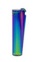 Clipper Metal Benzinli Çakmak - ICY Rainbow (Özel Metal Kutulu)