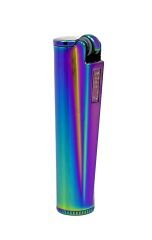 Clipper Metal Benzinli Çakmak - ICY Rainbow (Özel Metal Kutulu)