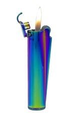 Clipper Metal Benzinli Çakmak - ICY Rainbow (Özel Metal Kutulu)