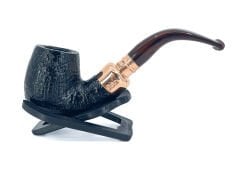 Peterson Christmas 2024 Copper Spigot Sandblasted X220 9mm. Filtreli Akrilik Saplı Pipo