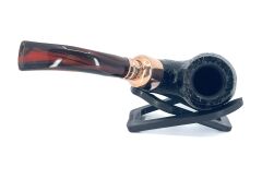 Peterson Christmas 2024 Copper Spigot Sandblasted X220 9mm. Filtreli Akrilik Saplı Pipo