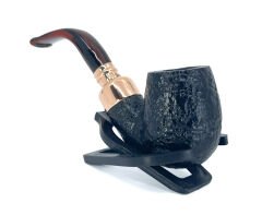 Peterson Christmas 2024 Copper Spigot Sandblasted X220 9mm. Filtreli Akrilik Saplı Pipo