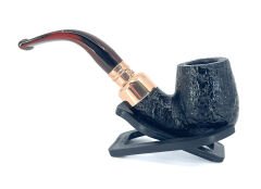 Peterson Christmas 2024 Copper Spigot Sandblasted X220 9mm. Filtreli Akrilik Saplı Pipo