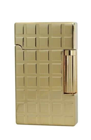 Vindiesel Soft Flame Çakmak Metalik Sarı Square Kabartma Dizayn