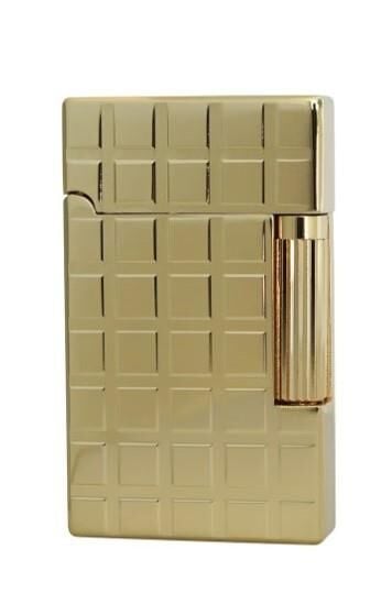 Vindiesel Soft Flame Çakmak Metalik Sarı Square Kabartma Dizayn