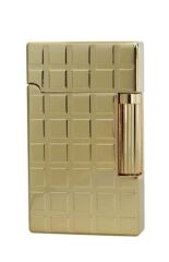 Vindiesel Soft Flame Çakmak Metalik Sarı Square Kabartma Dizayn