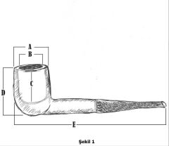 Peterson Newgrange Spigot 69 9mm. Filtreli Akrilik Saplı Pipo 205144