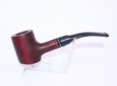 Pipsan Poker Siyah Bilezik 9mm Filtreli Çift Ağızlıklı Pipo - Vişne