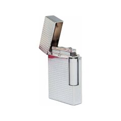 Vindiesel Soft Flame Çakmak Parlak Krom Mini Kare Kabartma Dizayn