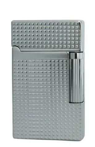 Vindiesel Soft Flame Çakmak Parlak Krom Mini Kare Kabartma Dizayn