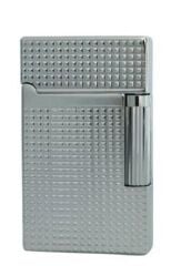 Vindiesel Soft Flame Çakmak Parlak Krom Mini Kare Kabartma Dizayn