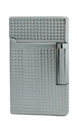 Vindiesel Soft Flame Çakmak Parlak Krom Mini Kare Kabartma Dizayn