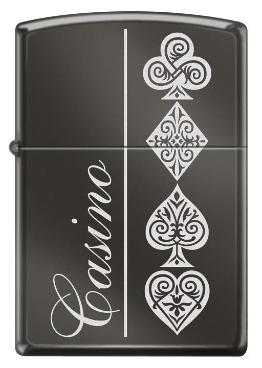 Zippo Casino Card Suits Çakmak