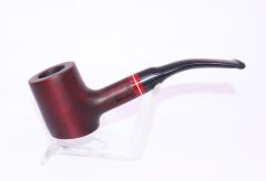 Pipsan Poker Kırmızı Bilezik 9mm Filtreli Çift Ağızlıklı Pipo - Vişne