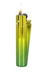 Clipper Metal Çakmak - Yeşil-Sarı Degrade Özel Seri Çakmak (Hediye Kutulu)