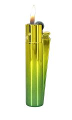 Clipper Metal Çakmak - Yeşil-Sarı Degrade Özel Seri Çakmak (Hediye Kutulu)