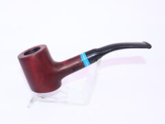 Pipsan Poker Mavi Bilezik 9mm Filtreli Çift Ağızlıklı Pipo - Vişne