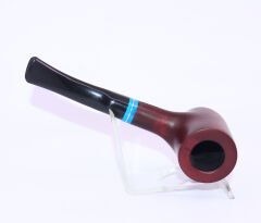 Pipsan Poker Mavi Bilezik 9mm Filtreli Çift Ağızlıklı Pipo - Vişne