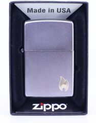 Zippo Flame Satin Chrome Dizayn Çakmak