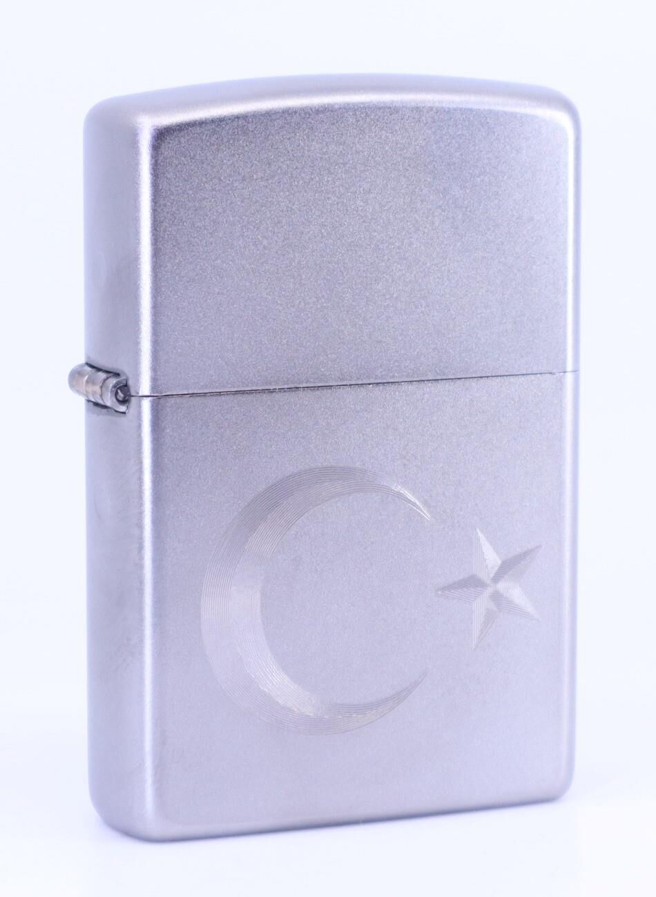 Zippo Satin Ay Yildiz Dizayn Çakmak