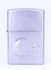 Zippo Satin Ay Yildiz Dizayn Çakmak