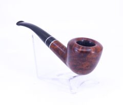 Şahin Sarı Yıldız Half Bent Dublin 9mm. Filtreli Ebonit Saplı Pipo - 296