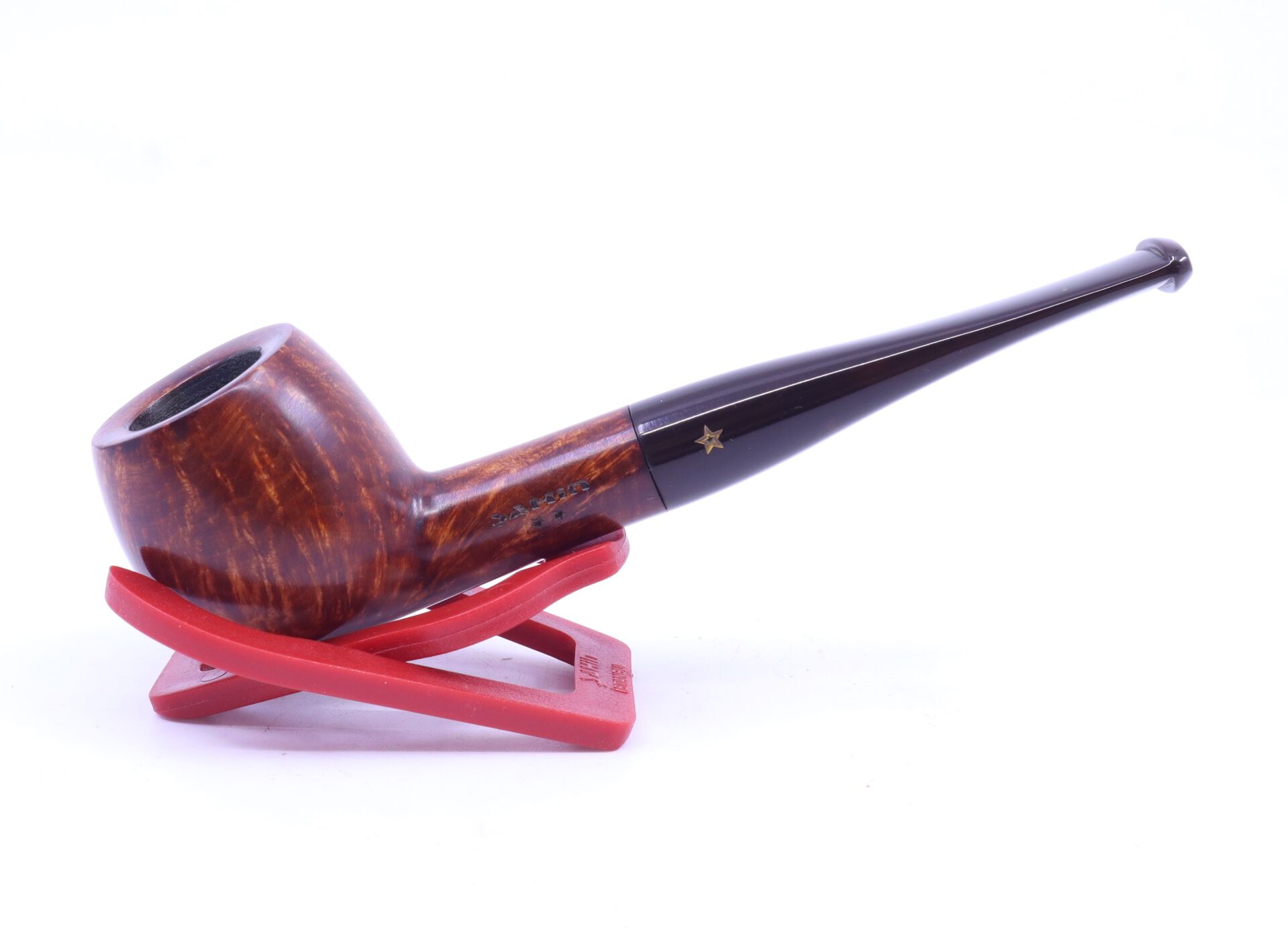 Şahin Sarı Yıldız Prince 9mm Filtreli Ebonit Saplı Pipo Bari-2 247791