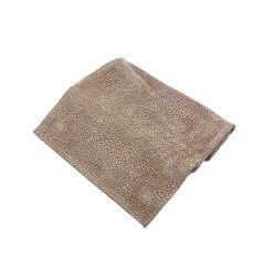 El İşçiliği (Handcraft) Vintage Suni Deri Tütün Kesesi - Bej-Vizon Dokulu