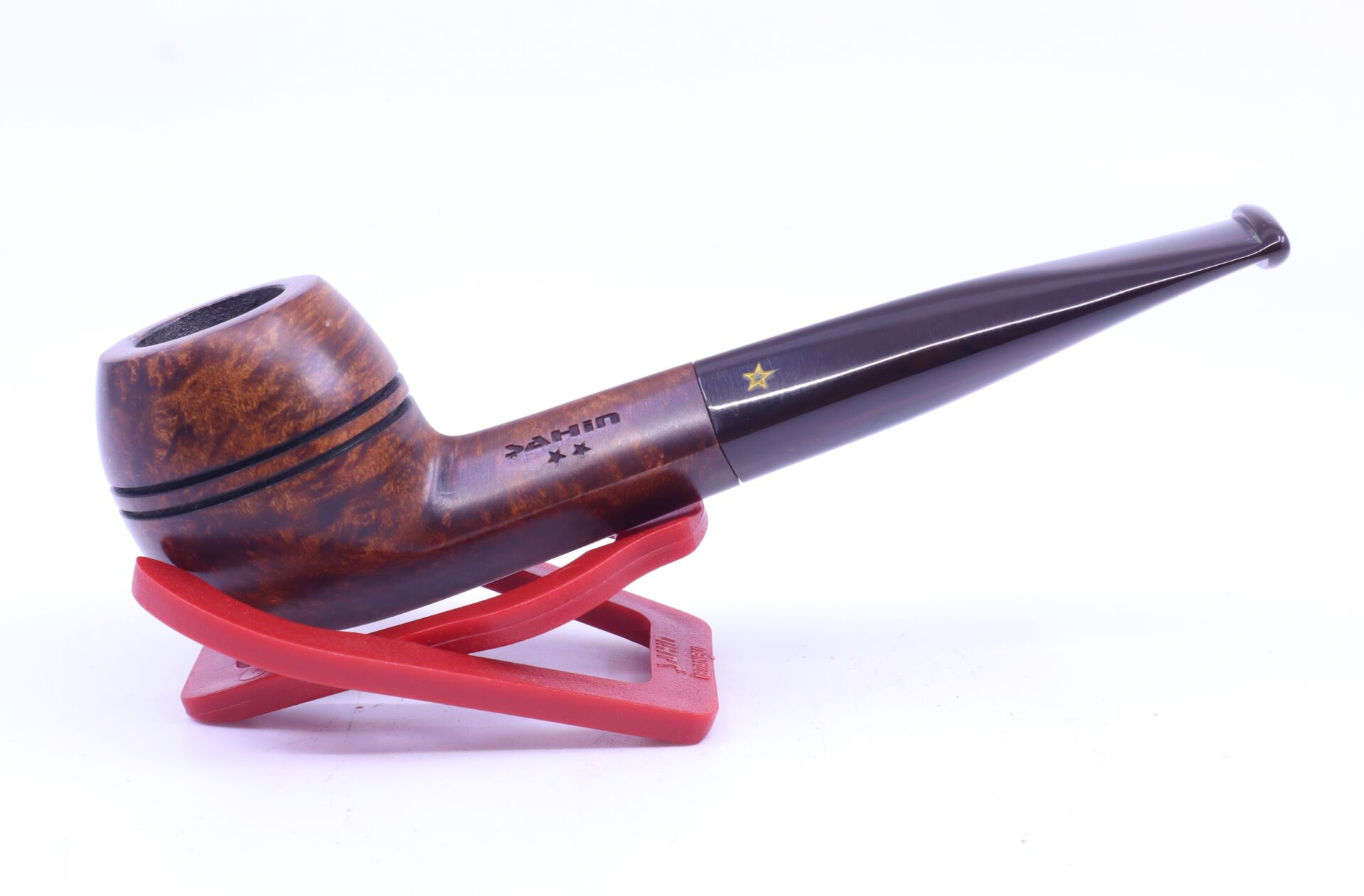 Şahin Sarı Yıldız Bulldog 9mm Filtreli Ebonit Saplı Pipo Mod Pet-200 237212