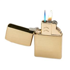 Bakır Rengi Çakmak Mum Alev + Torch Alev