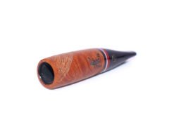 Pipsan Toscanello Backwoods Ağızlık Gravürlü Kahverengi - Kırmızı/Siyah Şeritli 1908