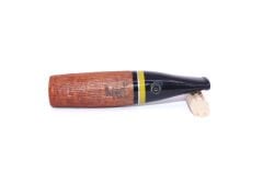 Pipsan Toscanello Backwoods Ağızlık Gravürlü Kahverengi - Sarı/Siyah Şeritli 1907