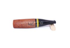 Pipsan Toscanello Backwoods Ağızlık Gravürlü Kahverengi - Sarı/Siyah Şeritli 1907