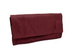 Premium Hakiki Deri Tütün Kesesi - Bordo  Vişne Çürüğü