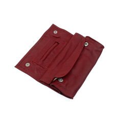 Premium Hakiki Deri Tütün Kesesi - Bordo  Vişne Çürüğü