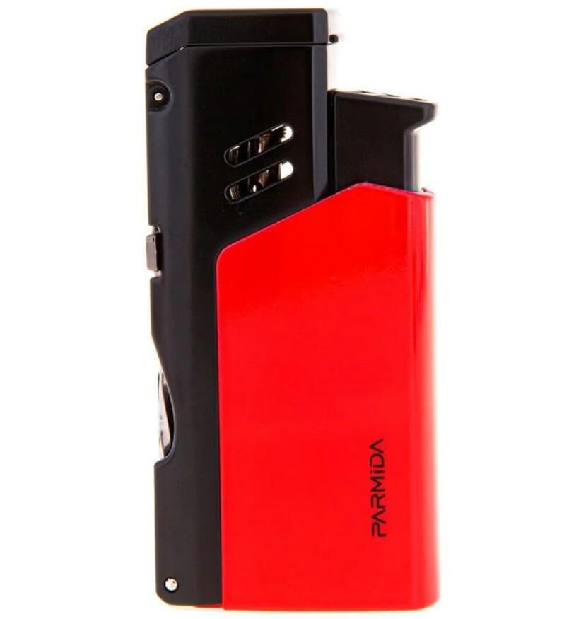 Parmida Tek Torch Puro Çakmağı Kırmızı-Siyah