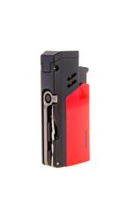 Parmida Tek Torch Puro Çakmağı Kırmızı-Siyah