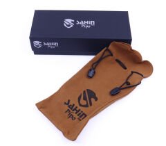 Şahin Sarı Yıldız Bent Billiard 9mm Filtreli Akrilik Saplı Pipo Mod L-10 İstanbul